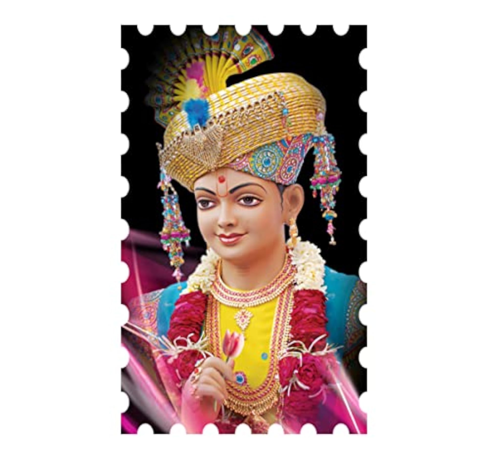 Swaminarayan Wall Sticker - PVC Vinyl Material - Matte Finish