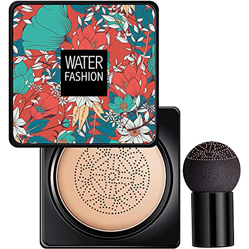 Mushroom Head Air Cushion CC Cream Concealer Lasting Nude Makeup BB Liquid Foundation Moisturizing Matte Even Skin Tone Makeup Base Primer (natural color)