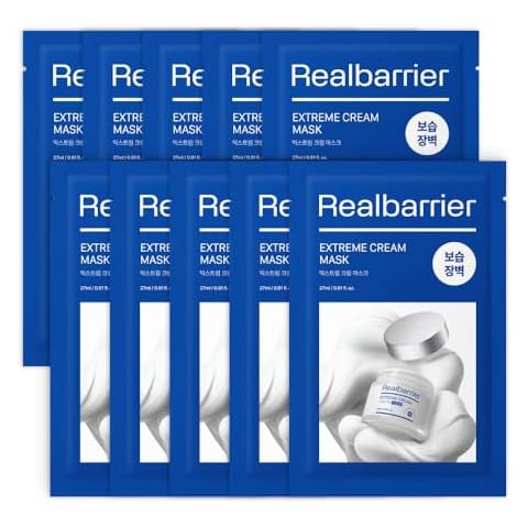 Real Barrier Extreme Cream Face Mask x 10ea | Skin Barrier Repair | Face Mask Skin Care | Moisturizing Relief Skin Care Solution for Dry Skin | Facial Moisturizer for Sensitive Skin | K-Beauty Cover