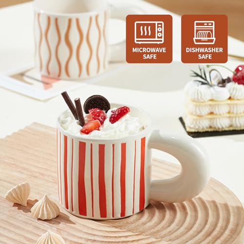 Taza de café cerámica de 11oz con diseño moderno miniatura 4