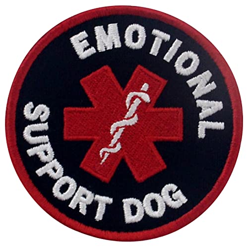 Service Hund Emotionale Unterstützung Hund Bestickter Aufnäher mit Haken- und Flauschbänder
