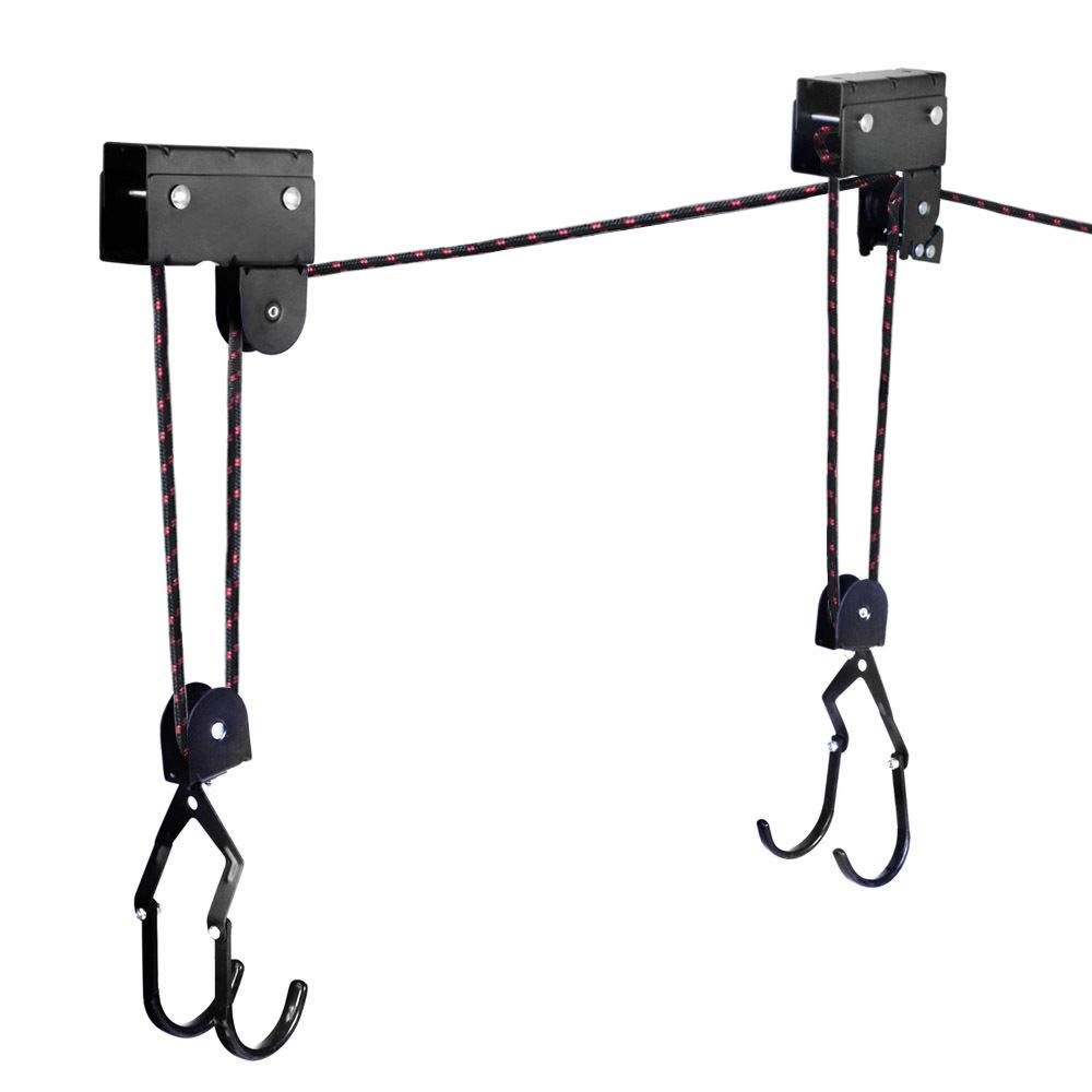Support de plafond pour kayak - Système de poulie pour kayak - Capacité de 45,4 kg - Avec sangles