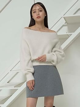 Amazon | フォックスアルパカオフショルプルオーバー SWNT244040IVRF