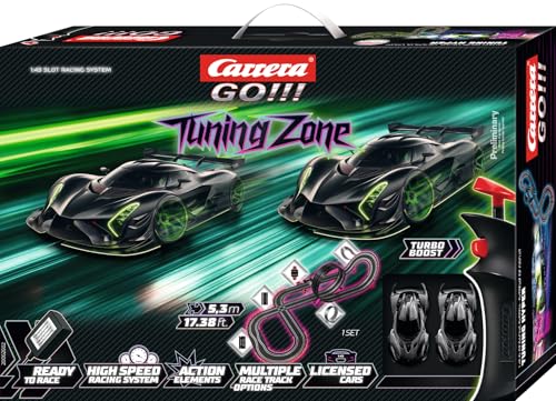 Carrera GO Tuning Zone – Rennbahn Set mit futuristischen...