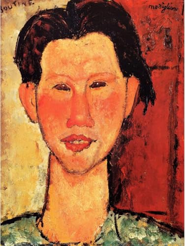 Affiche Amedeo Modigliani portrait abstrait impression sur toile moderne de 40x60cm sans cadre