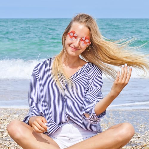 Rimless Mushroom Shape Sunglasses for Women Men Party Halloween Christmas Cosplay Glasses Prom Accessories3