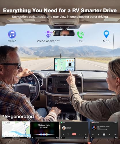 Image of AUTO-VOX 8.2 inch RV Backup Camera Wireless, Compatible with Pre-Wired RV