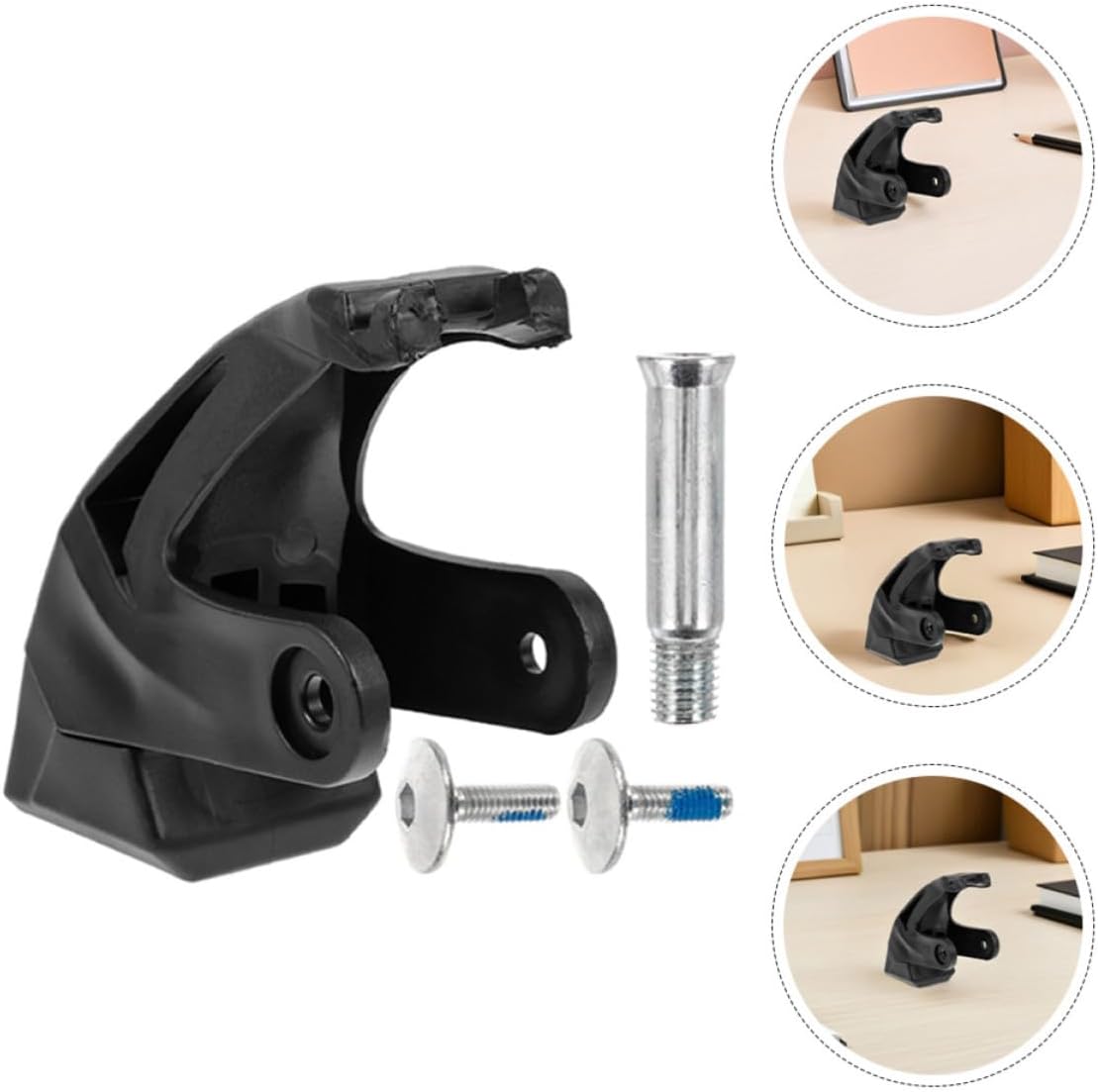 3 Sets Inline Skate Brake Replacement Parts with Shock Absorption and Precision Braking, Rubber and Plastic Toe Stoppers with Screws for Adult and Roller Skates, for Outdoor