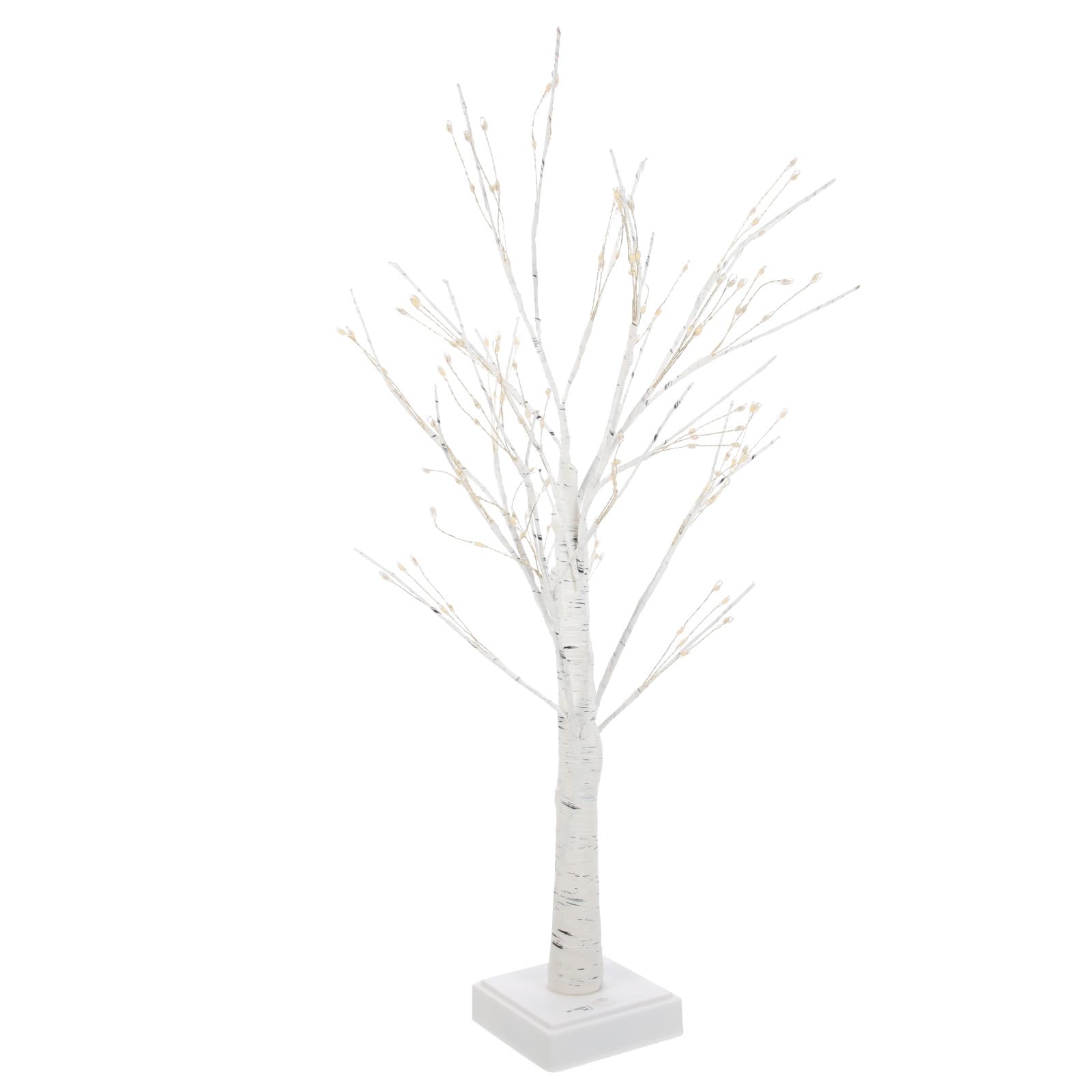 Birch Shape LED Desk Lamp Warm White Light Ornament with Det
