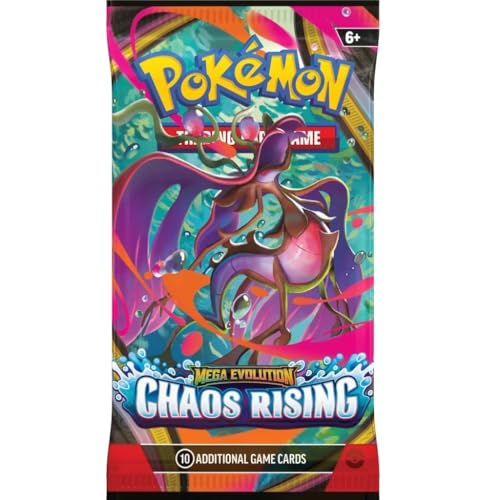 Pokémon TCG: Mega Evolution - Chaos Rising 1 x Booster Pack, Trading Card Game