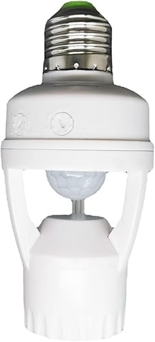 AVIMYA 2 unids E26E27 tornillo cuerpo humano sensor infrarrojo lámpara titular inteligente sensor lámpara titular SY-PH102