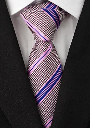 Image of Men's Necktie Classic Silk Tie Woven Jacquard Neck Ties 9 PCS