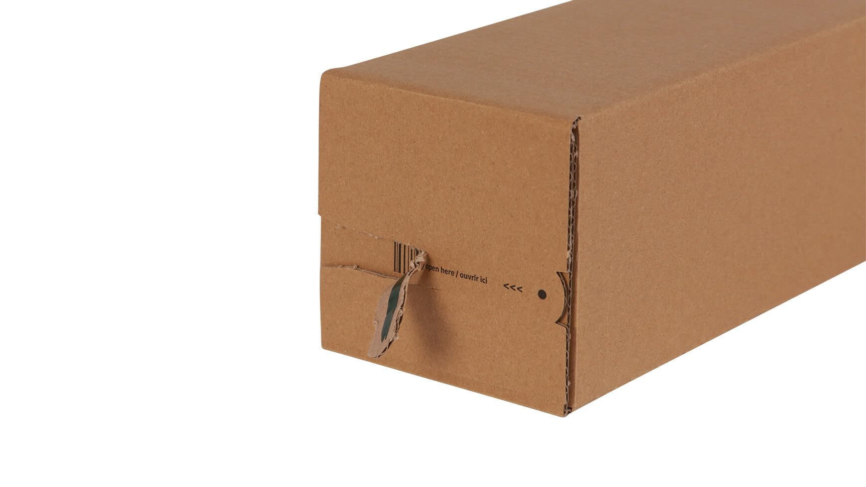 80x Versandhülse Posterbox selbstklebend 530 x 110 x 110 mm B2 Selbstklebestreifen Braun