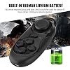 Wireless Gamepad Remote Controller - Selfie Camera Shutter, Mouse, 3D VR Glasses Remote Control Compatible With IOS Android PC TV Box (Black)