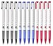 Xeno Shinzi Katoh Bonheur, 0.5mm, Rubber Grip Ballpoint Pens, Black/Blue/Red (Pack of 12)