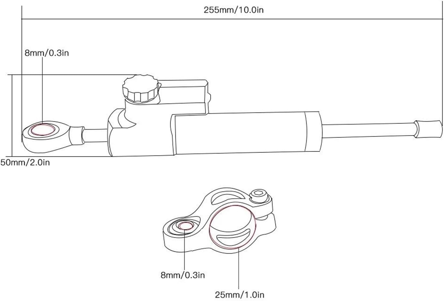 確認 調整可能ショックダンパー ステアリングスタビライザー ステアリング