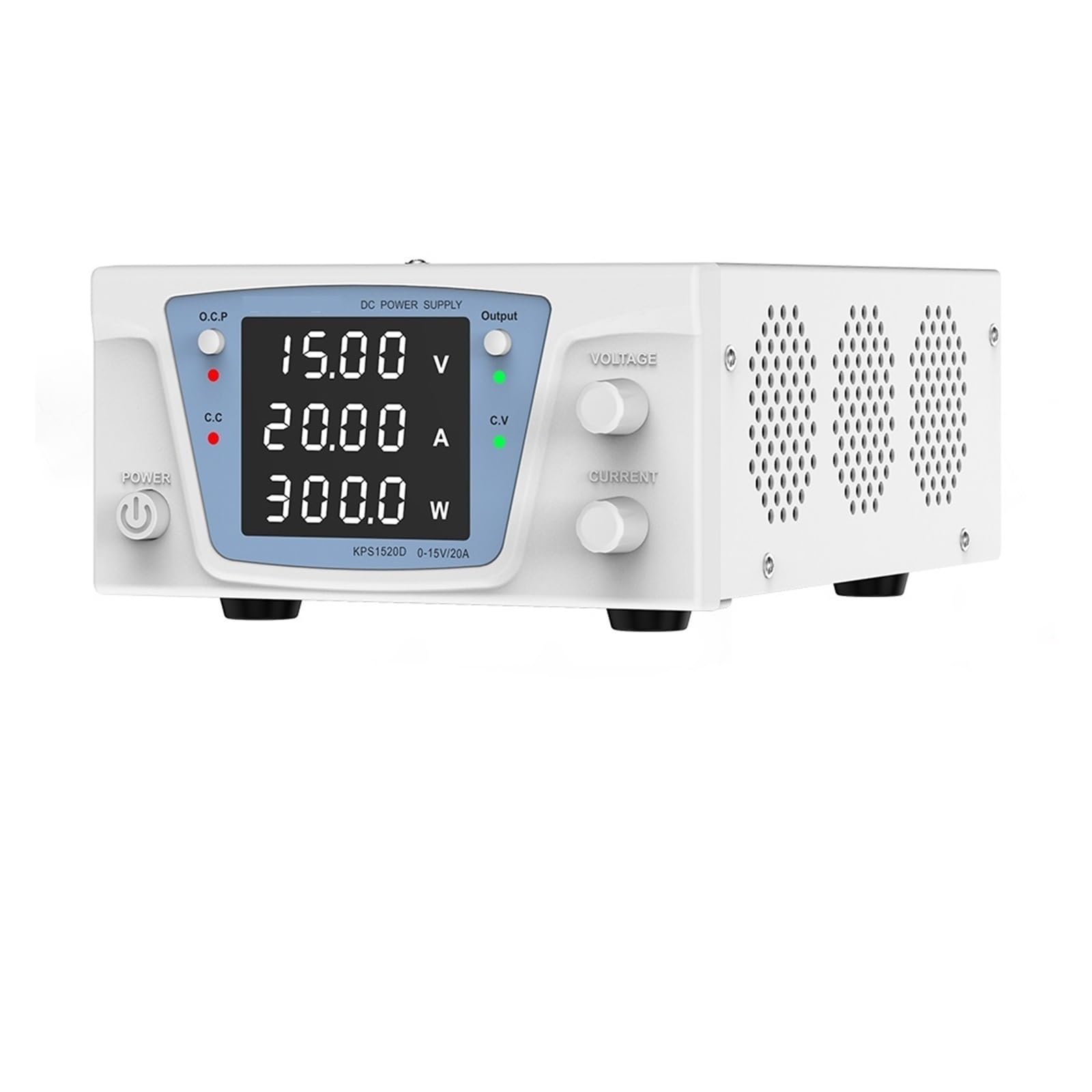 Labor-DC-Netzteil Stabilisiertes Netzteil Einstellbare Variable Digital geregelte Bankquelle 60 V 10 A 30 20 A Benutzersicherheit(KPS1520D 15V 20A)