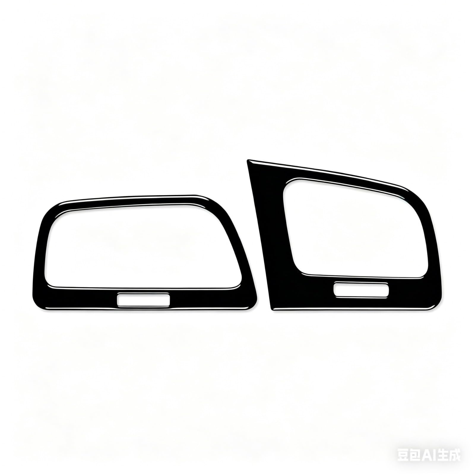 Interior Styling Sticker Dashboard Side Air Outlet Sticker Interior for VW for Golf 7 for GTI Mk7 2013 2014 2015 2016 2017 Accessories Decoration(RHD Black)
