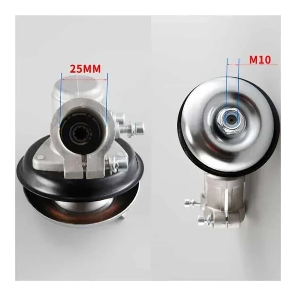 DIÁMETRO del Eje DE LA Carcasa Cabezal Engranajes. Compatible con desbrozadora de césped Caja Completa 25 mm,4 y 1" estriada, Dientes, 7, 9 10(25MM X Spline 10T)