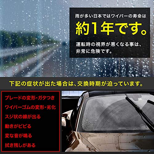 Amazon.co.jp: INEX 互換品 エアロワイパー フロントワイパー 2本