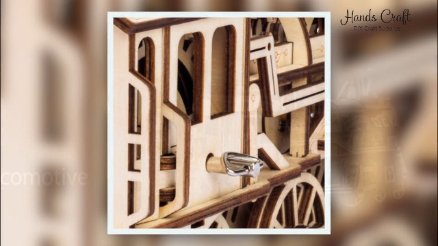 Amazon.com: Hands Craft DIY 3D Wooden Puzzle – Locomotive Laser