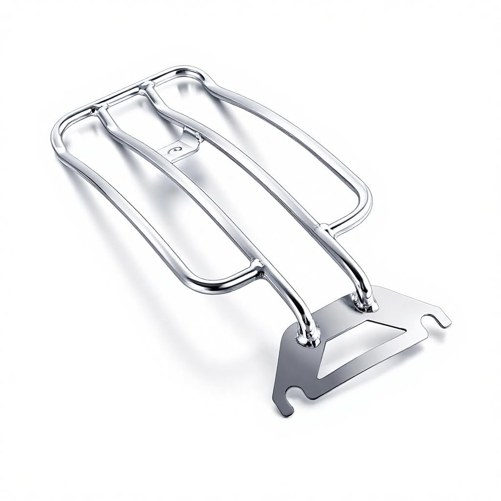 Porte-Bagages chromé Solo Seat pour Harley Davidson Touring Road King FLHR Touring 1997-2022 (chromé)