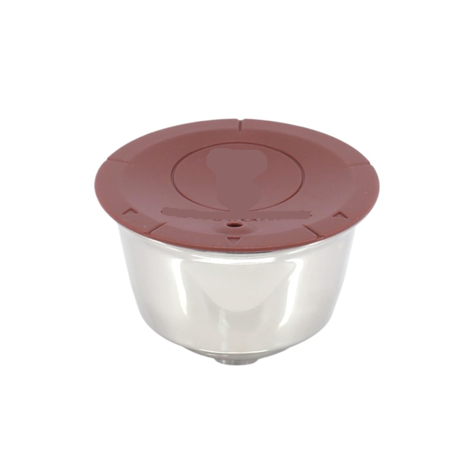 Emparejado Con Tapa De Silicona, Carcasa De Cápsula De Polvo Rellena, Compatible Con Dolce Gusto, Estuche De Doble Uso De Espuma De Leche Y Café De Acero Inoxidable
