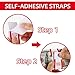 Money Bands 550 Pack for Cash Self Adhesive Wrappers for Bills Currency Straps for Dollar Wraps Organizer($500 / Red)
