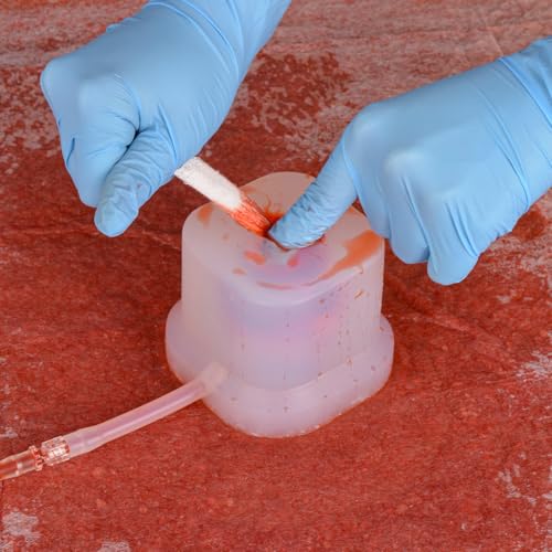 Image of SimCoach Wound Packing Trainer Kit, Stop the Bleeding Training Kit for Hemorrhage Control, Transparent Wound Dressing Trainer for Hemostasis Training, 0.35in