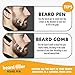 Beard Pen GROOMARANG® Beard Pencil Filler for Men - Natural Enhancer to Fill, Shape and Define - Black or Brown (Black)