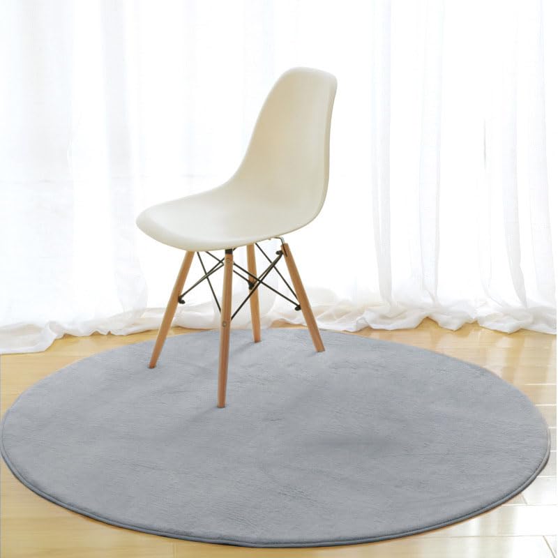 Tapis corail polaire couleur unie pour chambre à coucher et chaise d'ordinateur