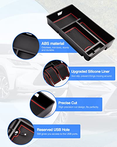 Karltys Compatible With Center Console And Glove Box Organizer Lexus Nx Nx250 Nx350 Nx350H Nx400H+ Nx450H+ 2022 2023 2024 Accessories Armrest Storage Box Glove Compartment Divider Insert Tray #TOP2