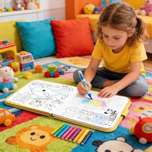 Set de acuarelas mini portátil y reutilizable para niños kit genérico escolar 7