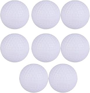 STOBOK Practice Golf Balls Perforated Balls, Practice Balls Air Flow Hollow Balls Hollow Sports Training Indoor & Outdoor Toys for Kids - Pack of 8 (White) Golf Accessories