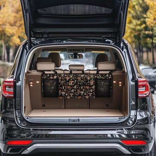 Oramclsy Mushroom Car Trunk Organizer,Large Capacity Car Storage Organizer,Hanging Foldable Car Organizers and Storage Car Interior Accessories