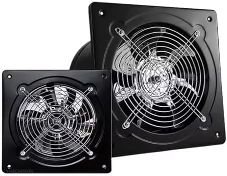 High Airflow Waterproof 8" & 4" Axial Exhaust Fan, Explosion-Proof Ventilation for Bathroom, Easy to Clean, Low Noise, Ideal for Smoke Removal and Factory Use