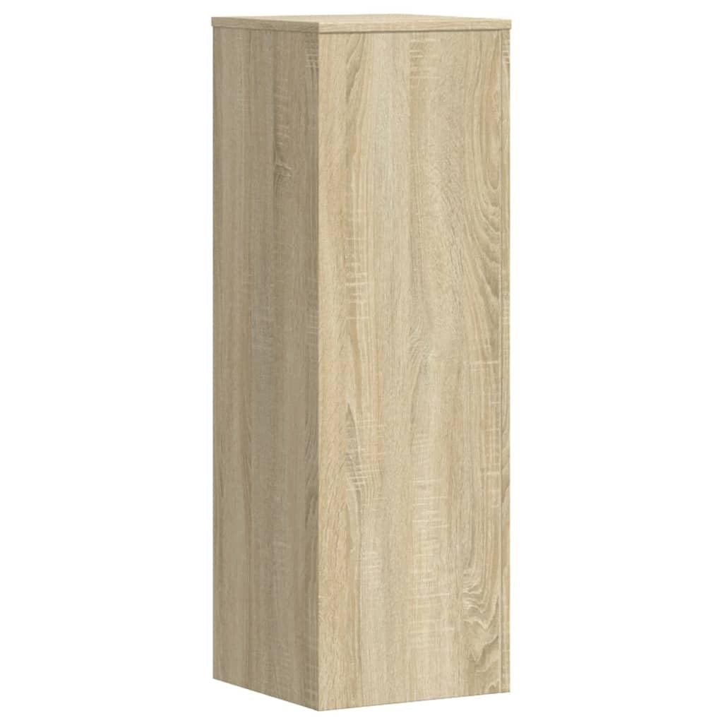 Lot de 2 supports pour plantes en chêne Sonoma 33 x 33 x 100 cm Matériau en bois Étagère à plantes, étagère à fleurs pour intérieur/extérieur, Support de fleurs pour jardin, salon, balcon