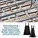 240 PCS Plastic Rebar Chair 2-1/4 Inch Length x 1.97 Diameter - Fits Rebar #3 to #5, Snap-Fit Design Steel Mesh Chair, Heavy Duty Construction Concrete Tool (Black)