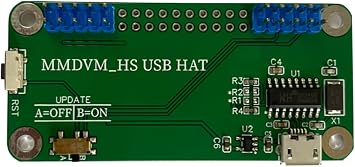 AURSINC MMDVM Hotspot USB HAT Board for Simplex & Dual Band Hotspot & Modem RPT Hat Support DMR DSTAR BlueDV | Compatible with Windows Linux Android System | BER, DMR, TX & TCXO offset | MicroUSB Port