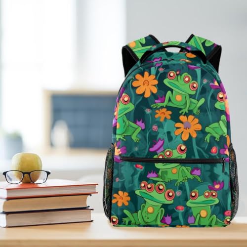 Mochila escolar de mariposa brillante con base acolchada antirrayaduras 5