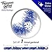 Royal Blue Tinsel Garland Blue Snowflake Metallic Streamers 18 Ft Celebrate a Holiday Hanukkah Party Winter Wonderland Ceiling Hanging Decorations Indoor and Outdoor Disco Party Supplies