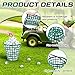 Halloscume 2 Pcs Golf Ball Basket, Can Hold 75 Balls Golf Ball Container with Handle Ball Holder Contain Stadium Accessories Golf Ball Storage Bucket for Golf Storage Accessories(8.7 x 8.7 Inch)