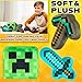 Minecraft Peluche Gracioso Pack de 3 Juguete Peluches Pequeños para Niños y Adolescentes Almohada Decorativa Accesorios Gamer Imagen de Minecraft Peluche Gracioso Pack de 3 Juguete Peluches Pequeños para Niños y Adolescentes Almohada Decorativa Accesorios Gamer