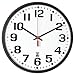 SKILCRAFT 6645-01-557-3148 Plastic SelfSet Wall Clock with White Face, 12-3/4-Inch Diameter, Black