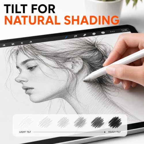 Image of Mizi 6PCS Apple Pencil Replacement Tips Kit with Storage Case, Compatible with Apple Pencil Pro, USB-C, 2nd & 1st Gen, Wear-Resistant Precision Tips for Drawing, Writing & Sketching