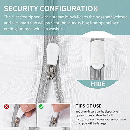 Teaban 3Pcs Mesh Laundry Bags - Foldable Laundry Bag Mesh Wash Bag, Xl Large Lingerie Bags For Washing Delicates, (19X23 Inches) #TOP3