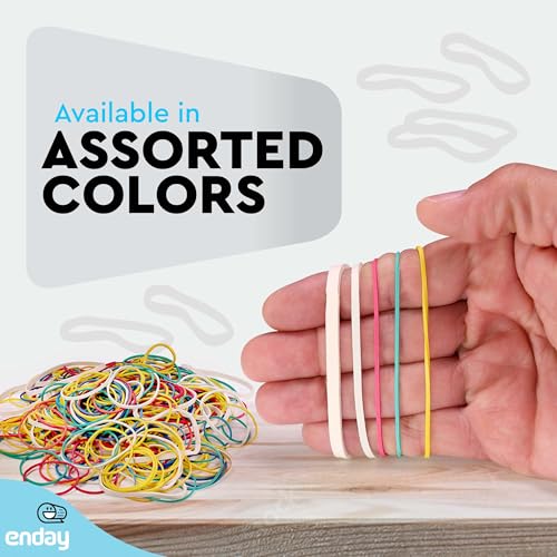 Enday 1865 Rubber Bands Assorted Size & Colors thumb #1