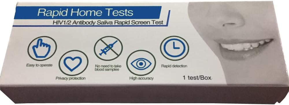 INVBIO #T.H.I.V Test Kit One Step Rapid Home, #T.H.I.V Saliva Oral Test,1 Tests