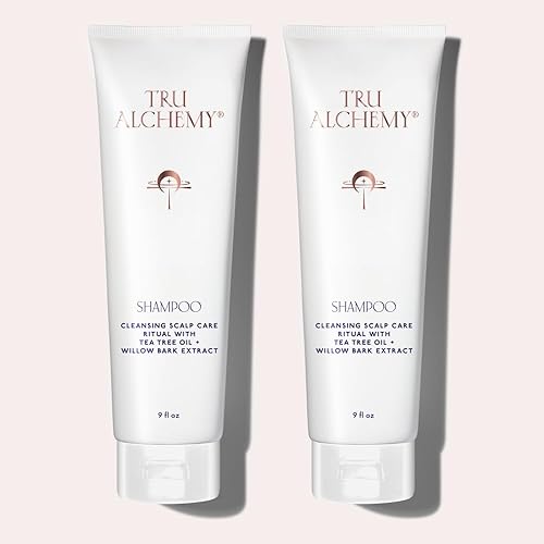 Tru Alchemy Champú para el crecimiento, volumen y salud del cuero cabelludo | Derivado naturalmente con aceite de árbol de té y menta más queratina