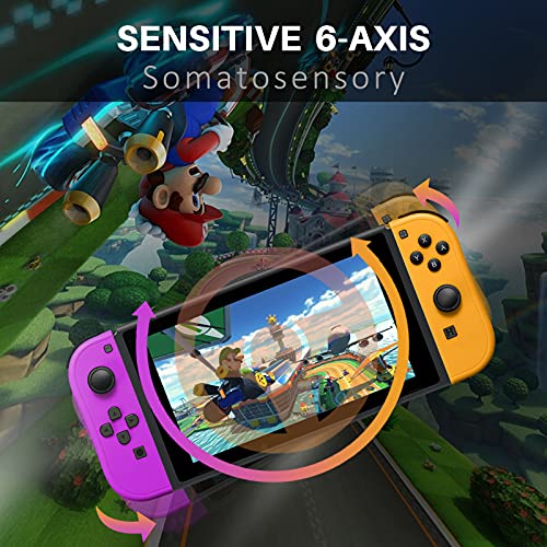 Controle Joy-Pad compatível com interruptor, controles esquerdo e direito com alças suportam função